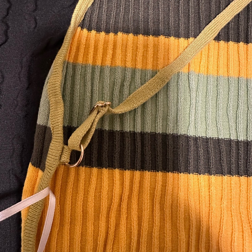 Multicolor Ribbed Mini Dress - Picture 6 of 8